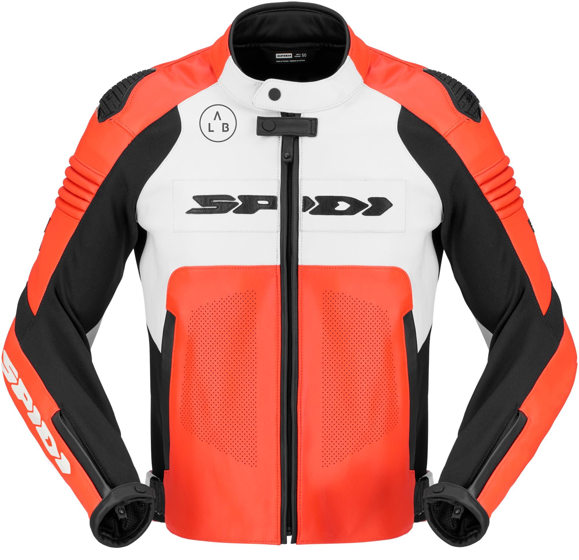 Spidi Hyper-V Pro perforated Motorcycle Leather Jacket - Chromeburner