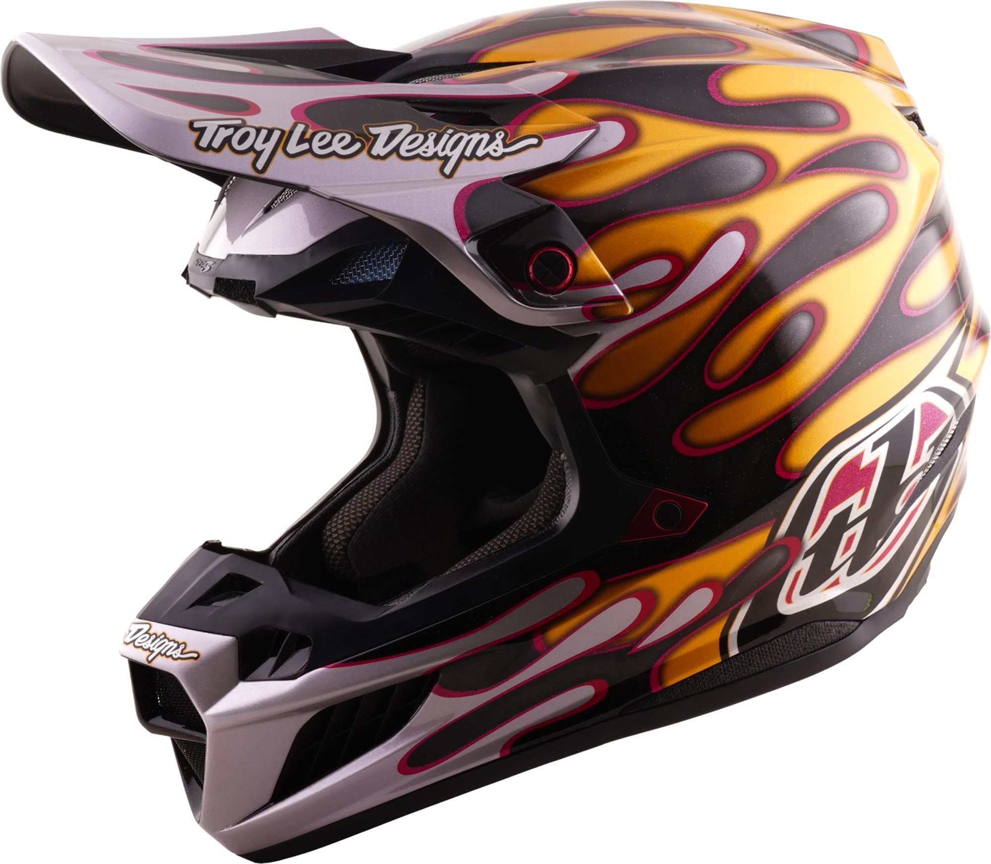 Troy Lee Designs SE5 Carbon MIPS Overspray Motocross Helmet