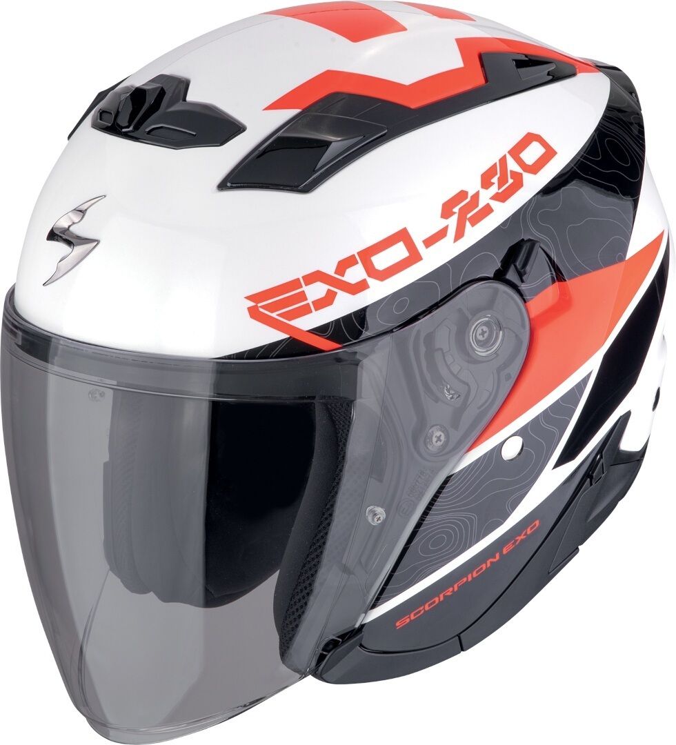 FCLLABO／CSP300／CSPEXT230／230S／170 Scorpion Exo-230 Band Black White Red Jet Helmet - Chromeburner