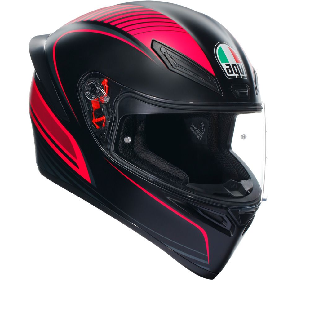 AGV K1 017-SHIFT BLACK／RED Agv K1 S E2206 Warmup Black Pink 026 - Chromeburner