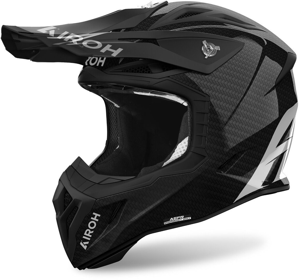 Airoh Aviator Ace 2 Carbon Glossy Motocross Helmet - Chromeburner