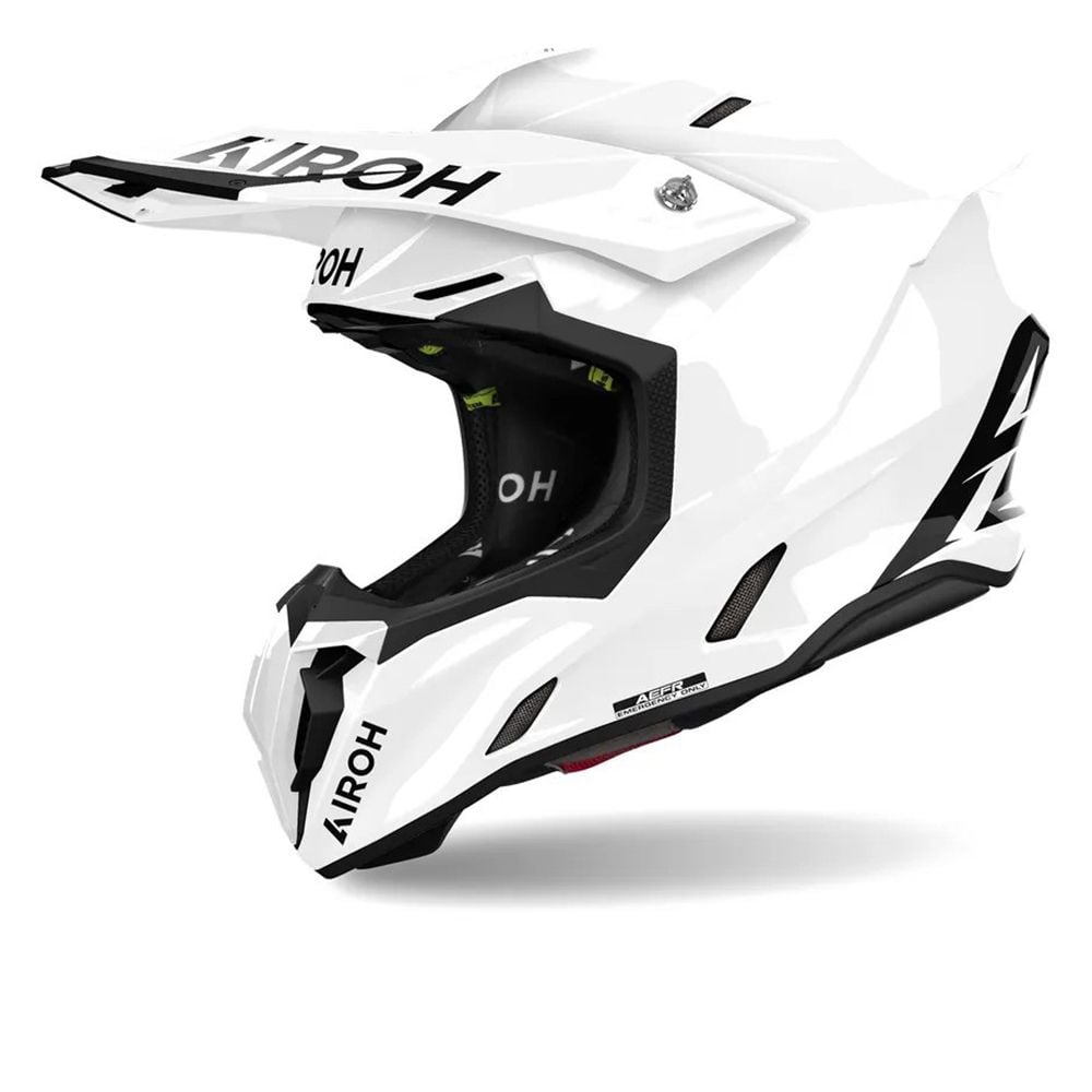 Airoh Twist 3 White Offroad Helmet - Chromeburner
