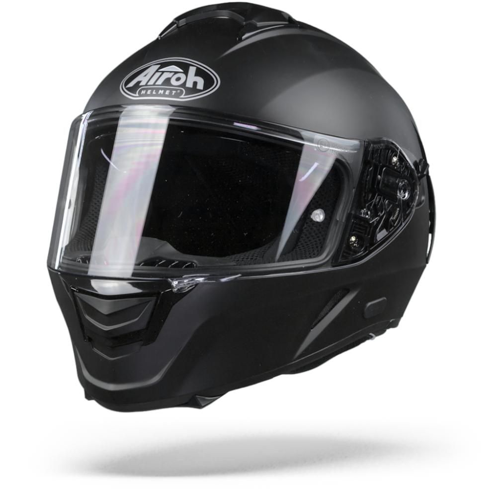 airoh executive solid matte black helmet CONNOR SOLIDS – USA Matryx Solid Helmet Throttle open Airoh Helmet Spark Color Black