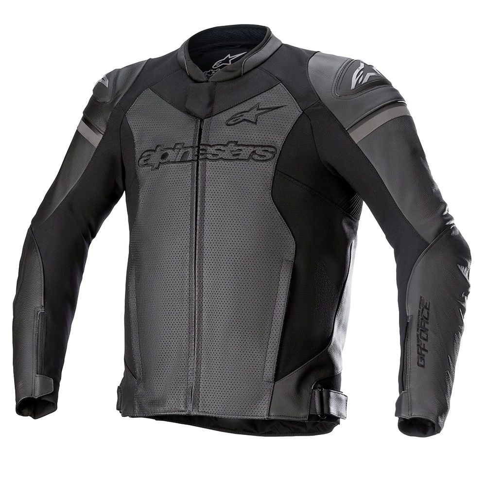 Alpinestars Gp Force Leather Jacket Airflow Black Black - Chromeburner