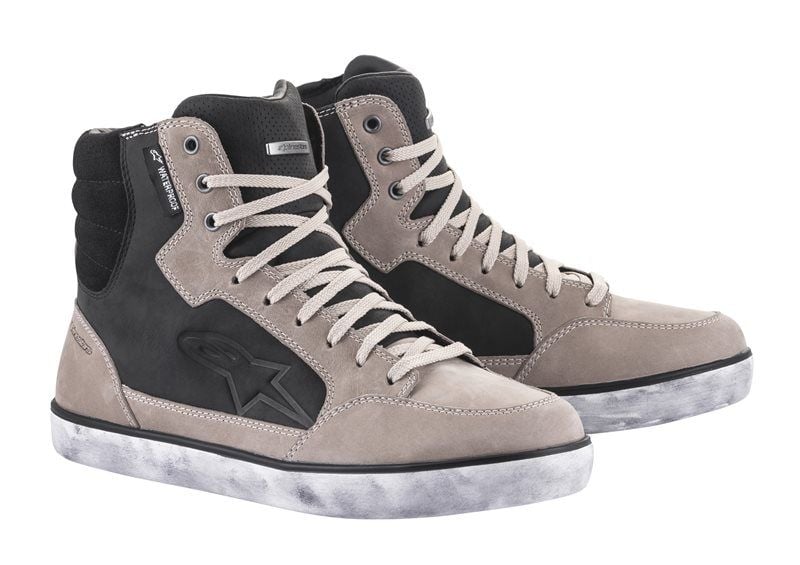 Alpinestars J-6 Waterproof Black Flint White Motorcycle Shoes