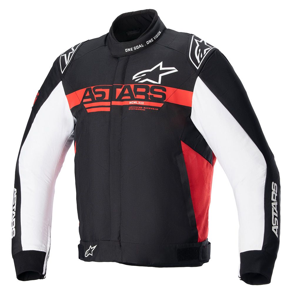 Alpinestars Monza-Sport Jacket Black Bright Red White - Chromeburner