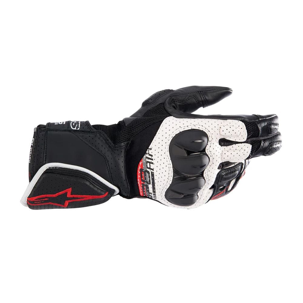 Alpinestars Sp-8 V3 Air Gloves Black White Bright Red - Chromeburner