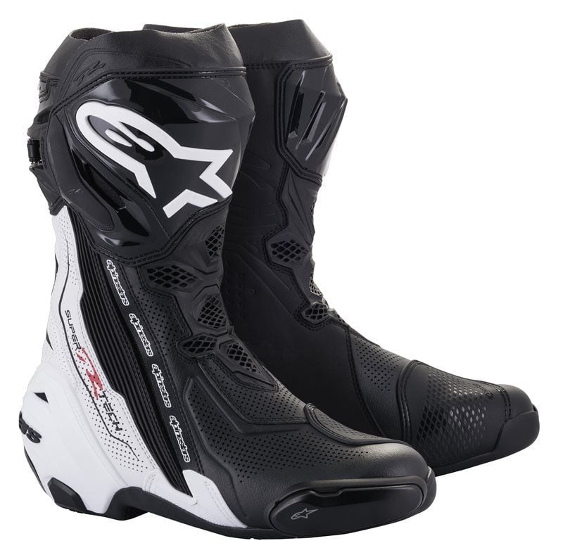 Alpinestars super tech R 正規品 Alpinestars Supertech R Vented 2022 Black White - Chromeburner