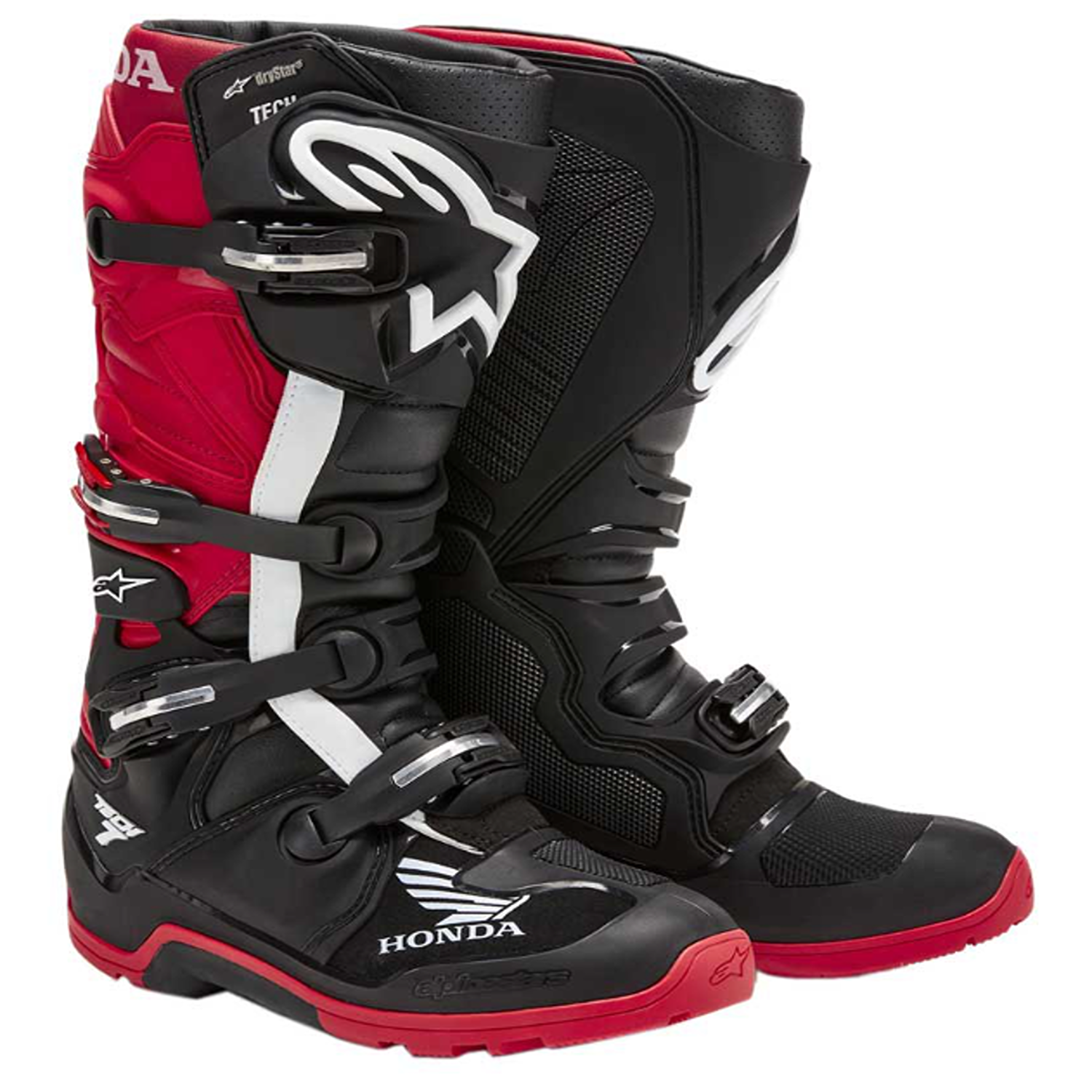 Alpinestars Honda Tech 7 Enduro Drystar Black Bright Red