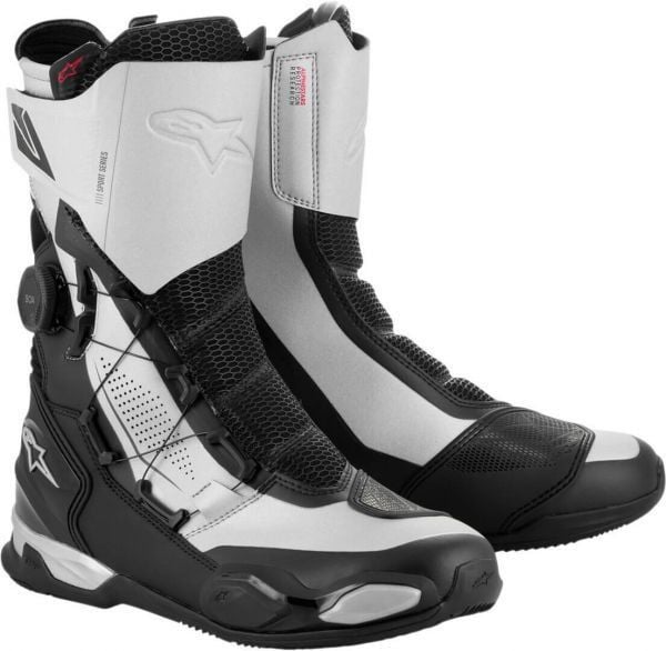 alpinestars SP-X BOA BOOTS 43 ブラック・シルバー Alpinestars Sp-X Boa Boots Black Silver - Chromeburner