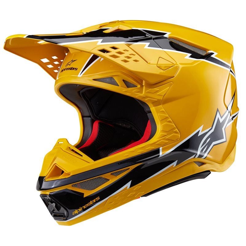 Alpinestars Supertech S-M10 Ampress Helmet Ece 22.06 Black Yellow