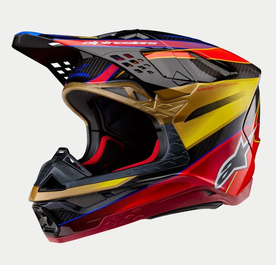 エムアンドエムズ　イースター　レッド&イエロー　ジム・ショアー・スタチュー Alpinestars Supertech S-M10 Era Helmet Ece 22.06 Gold Yellow Rio