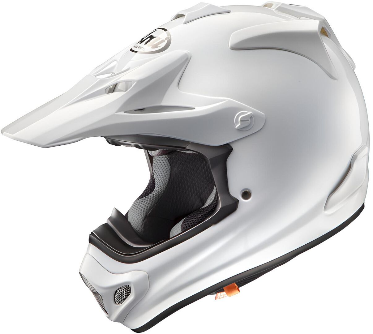 Arai MX M-X racing type Lサイズ 59,60cm Arai MX-V EVO Solid White Motocross Helmet - Chromeburner