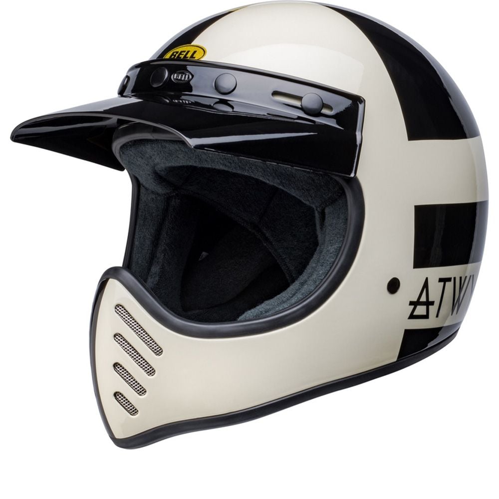 Bell Moto-3 Atwyld Orbit Gloss Black White Full Face Helmet