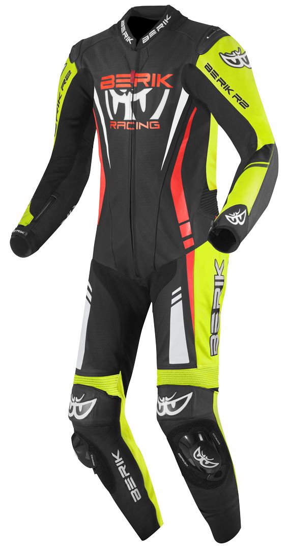Berik Absolute GP Black Red Yellow 1PC Leather Motorcycle Suit