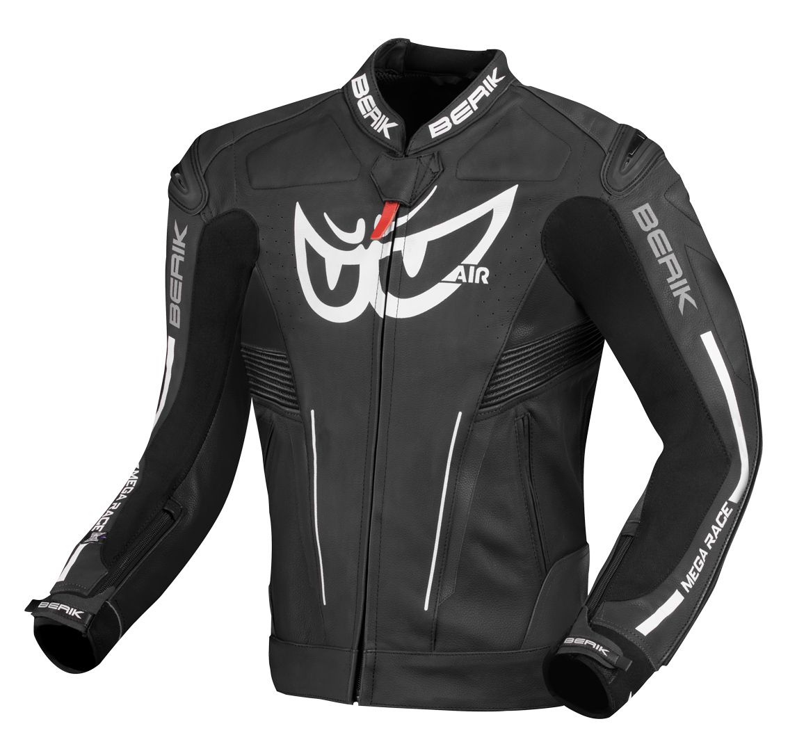 Berik Air-B Black Leather Motorcycle Jacket - Chromeburner