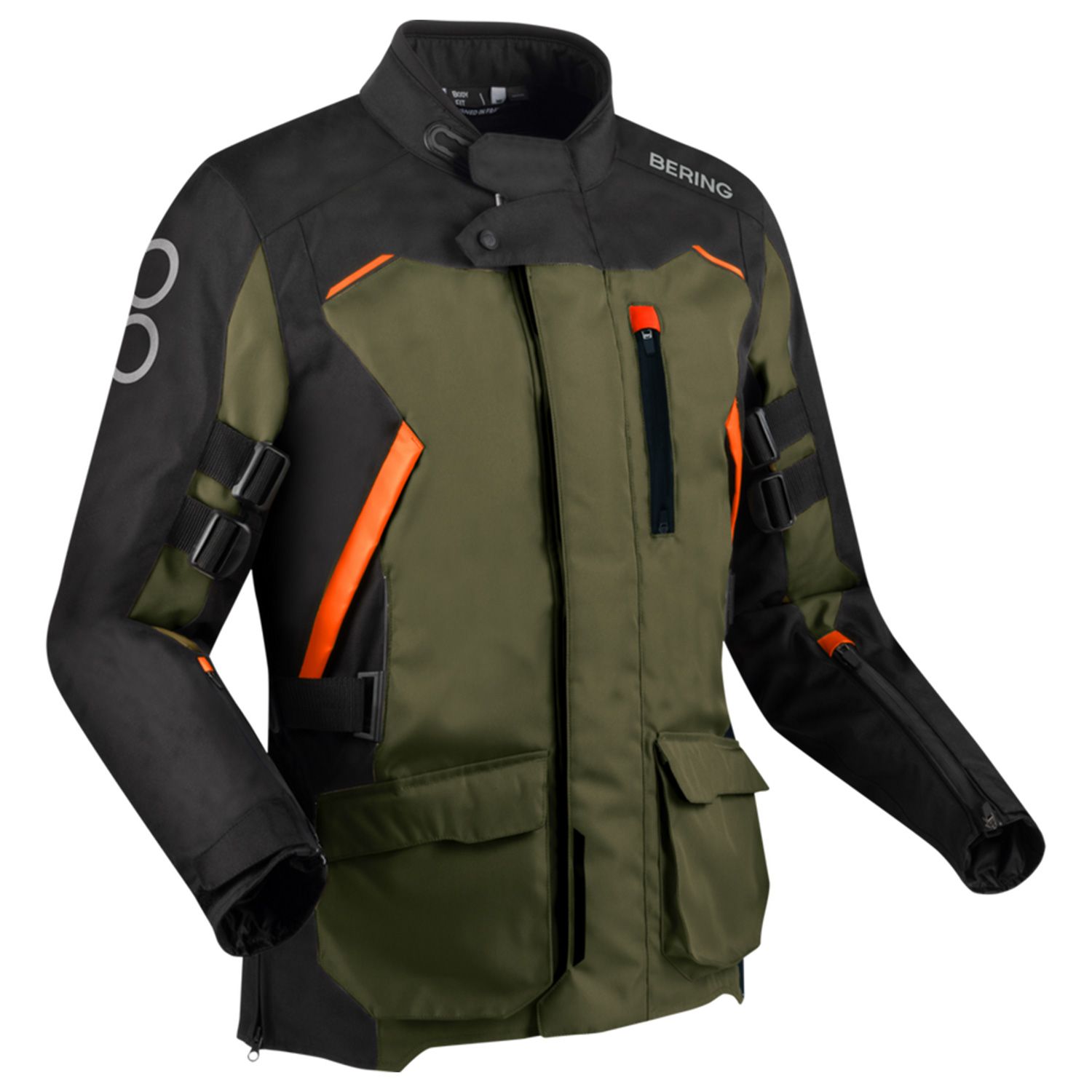 Bering Zephyr Jacket Black Khaki Orange