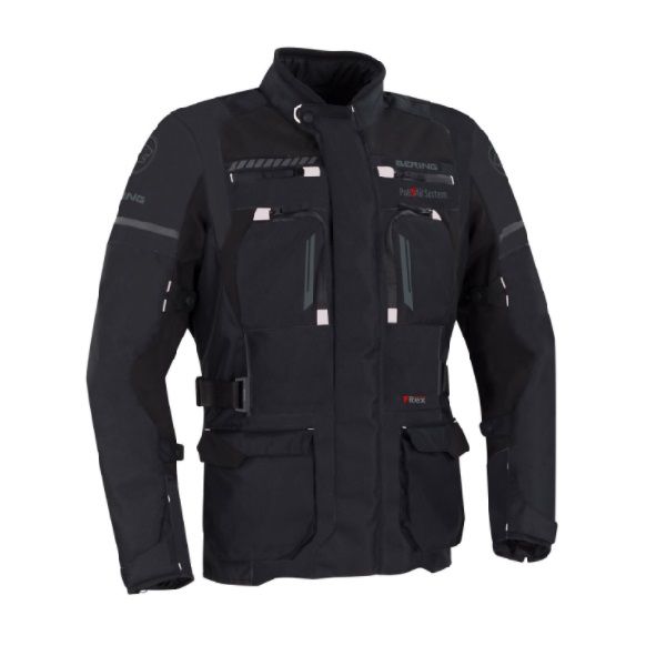 Bering Boston Black Motorcycle Jacket 