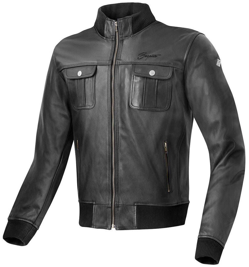 Bogotto Brooklyn Black Leather Motorcycle Jacket