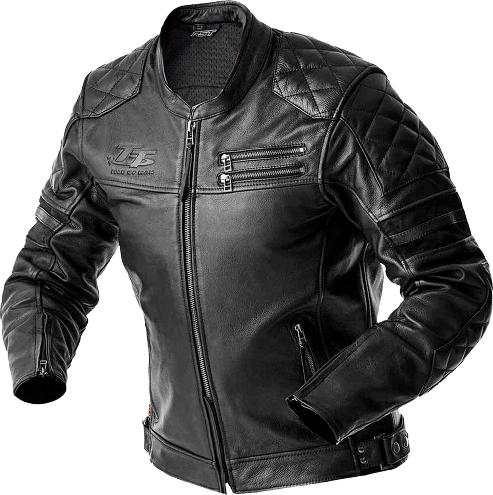 RST Hillberry D3O Motorcycle Leather Jacket - Chromeburner