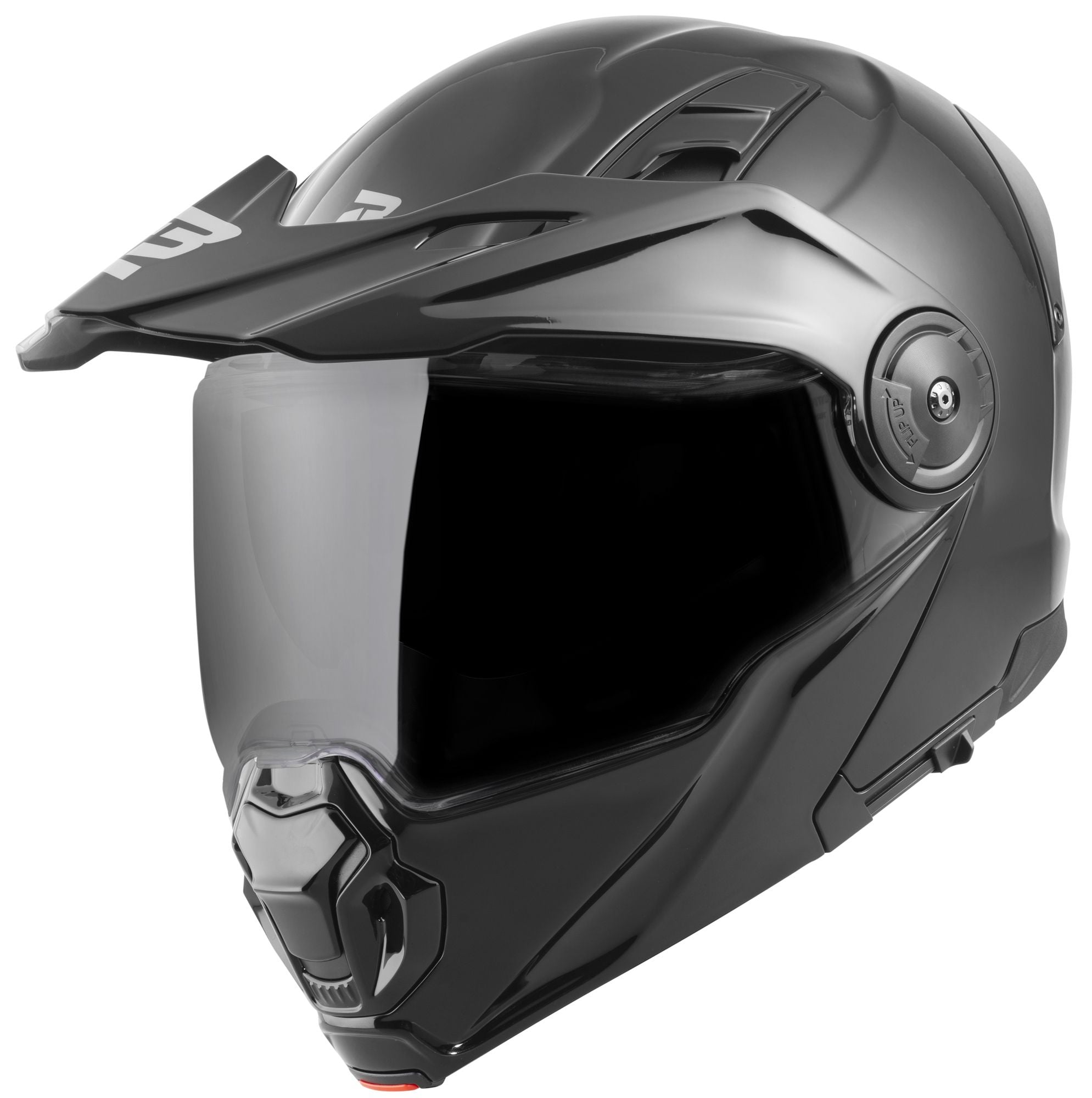 Bogotto FG-102 Black Adventure Flip Up Helmet Chromeburner