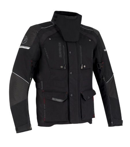 Bering Bronko Black Textile Motorcycle Jacket Chromeburner