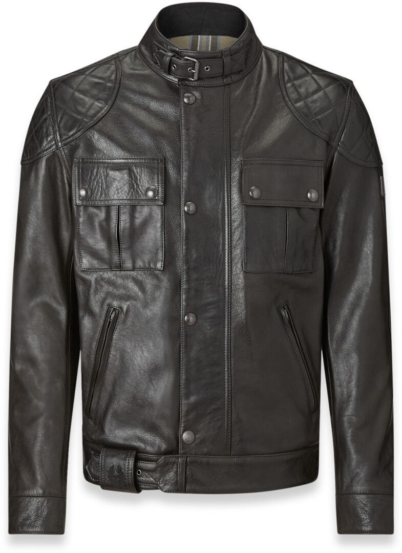 Belstaff Brooklands Black Leather Jacket - Chromeburner