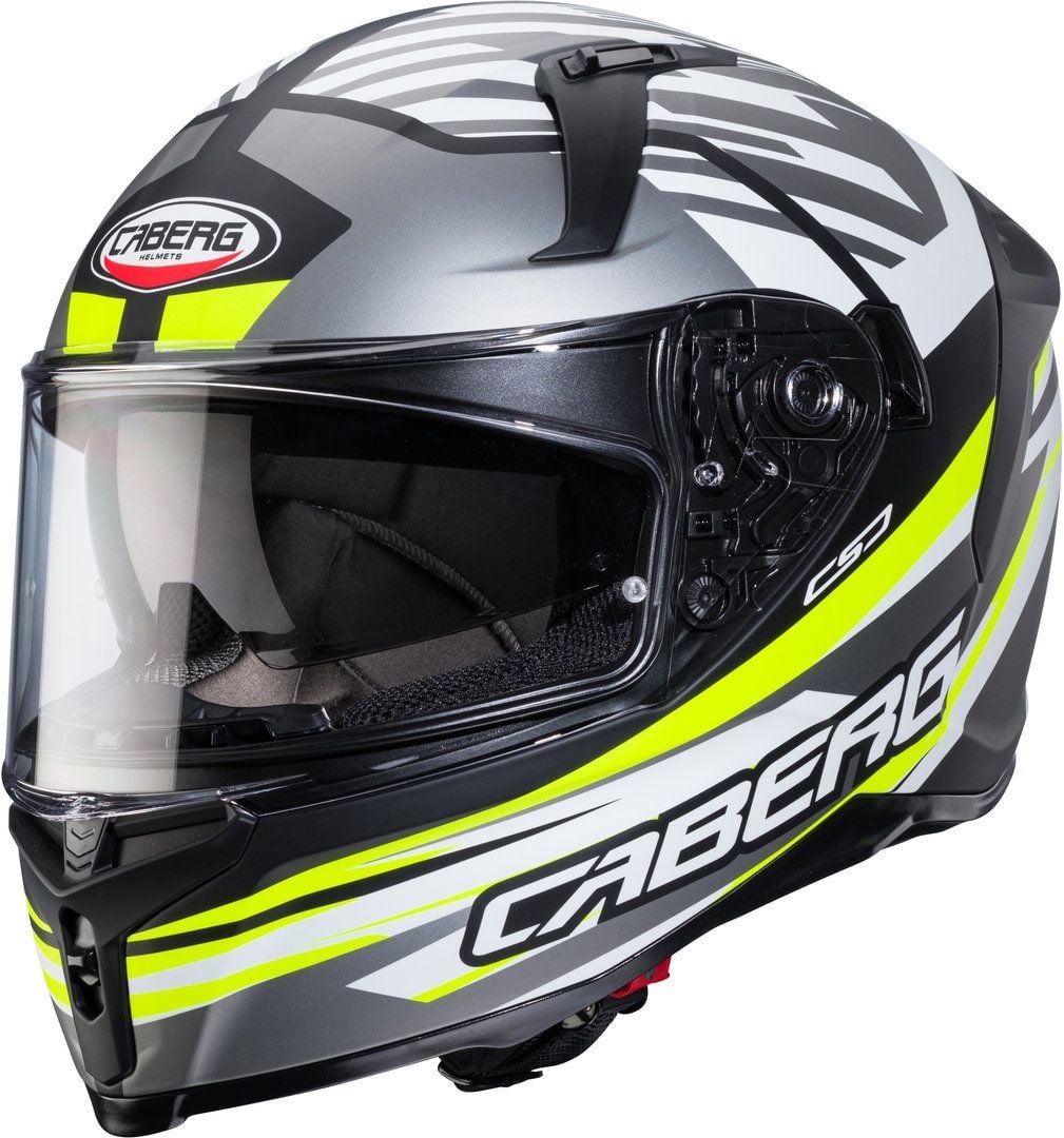 Caberg Avalon X Kira Matt Black Yellow Full Face Helmet Chromeburner