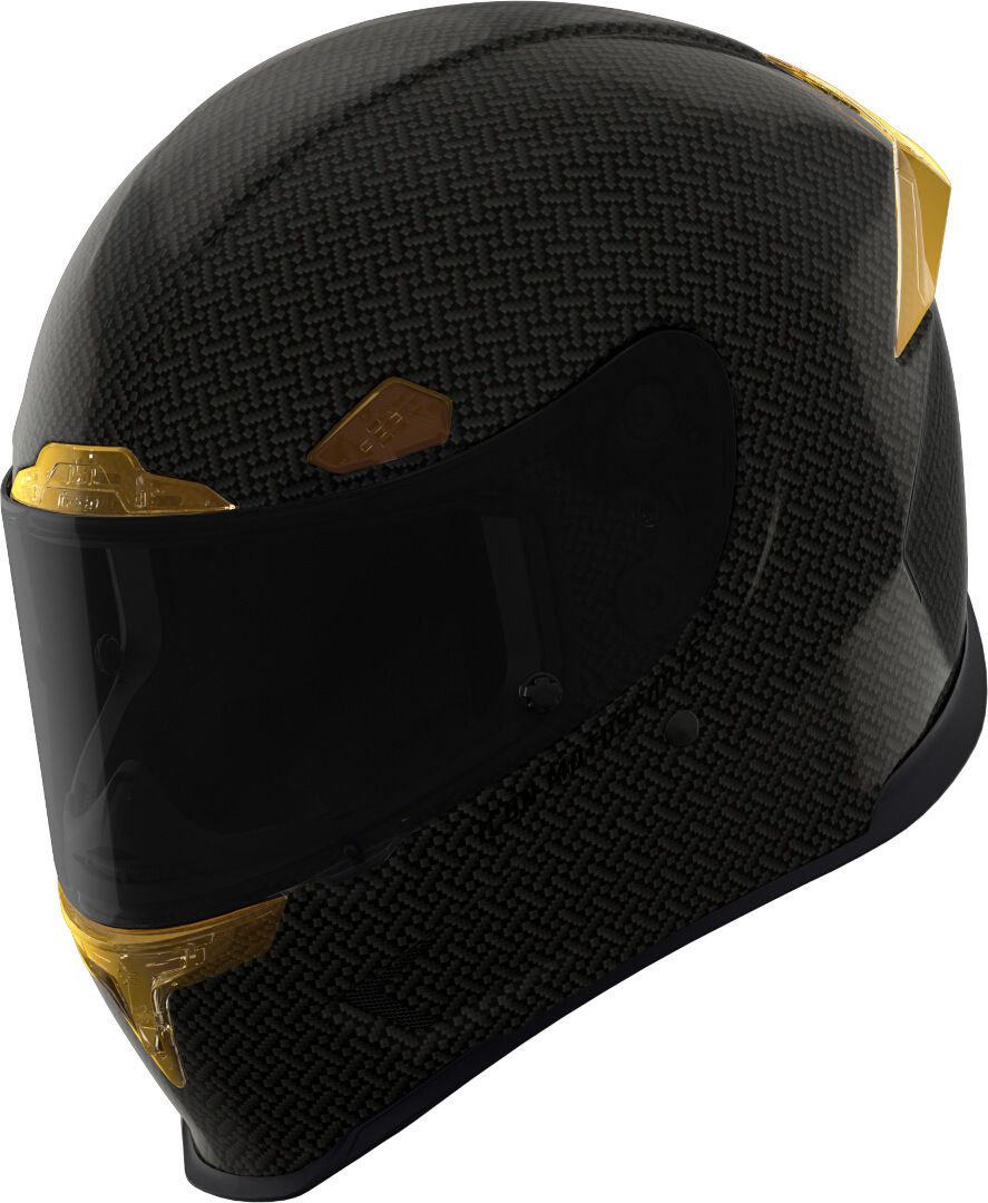 Icon Airframe Pro Carbon 4Tress Helmet Black Gold - Chromeburner
