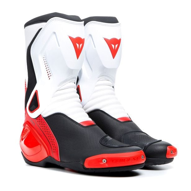 Dainese Nexus 2 Air Boots Black White Lava Red - Chromeburner