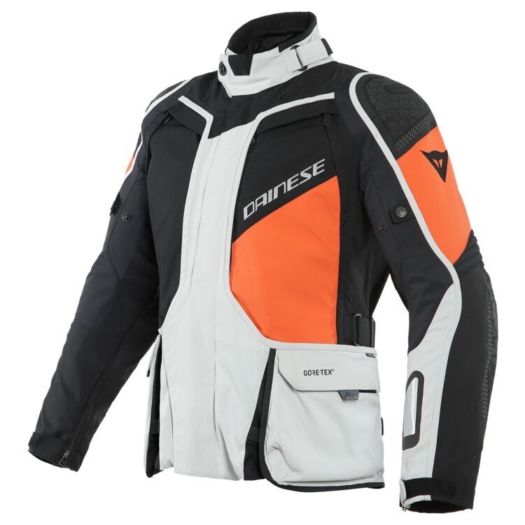 Dainese D-Explorer 2 Gore-Tex Glacier Gray Orange Black Textile