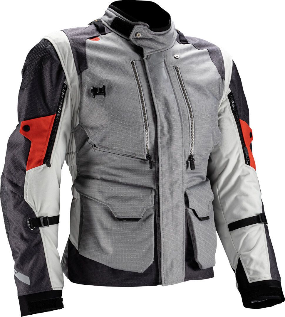 Leatt ADV MultiTour 5.5 Iron Grey Red Waterproof Textile Jacket