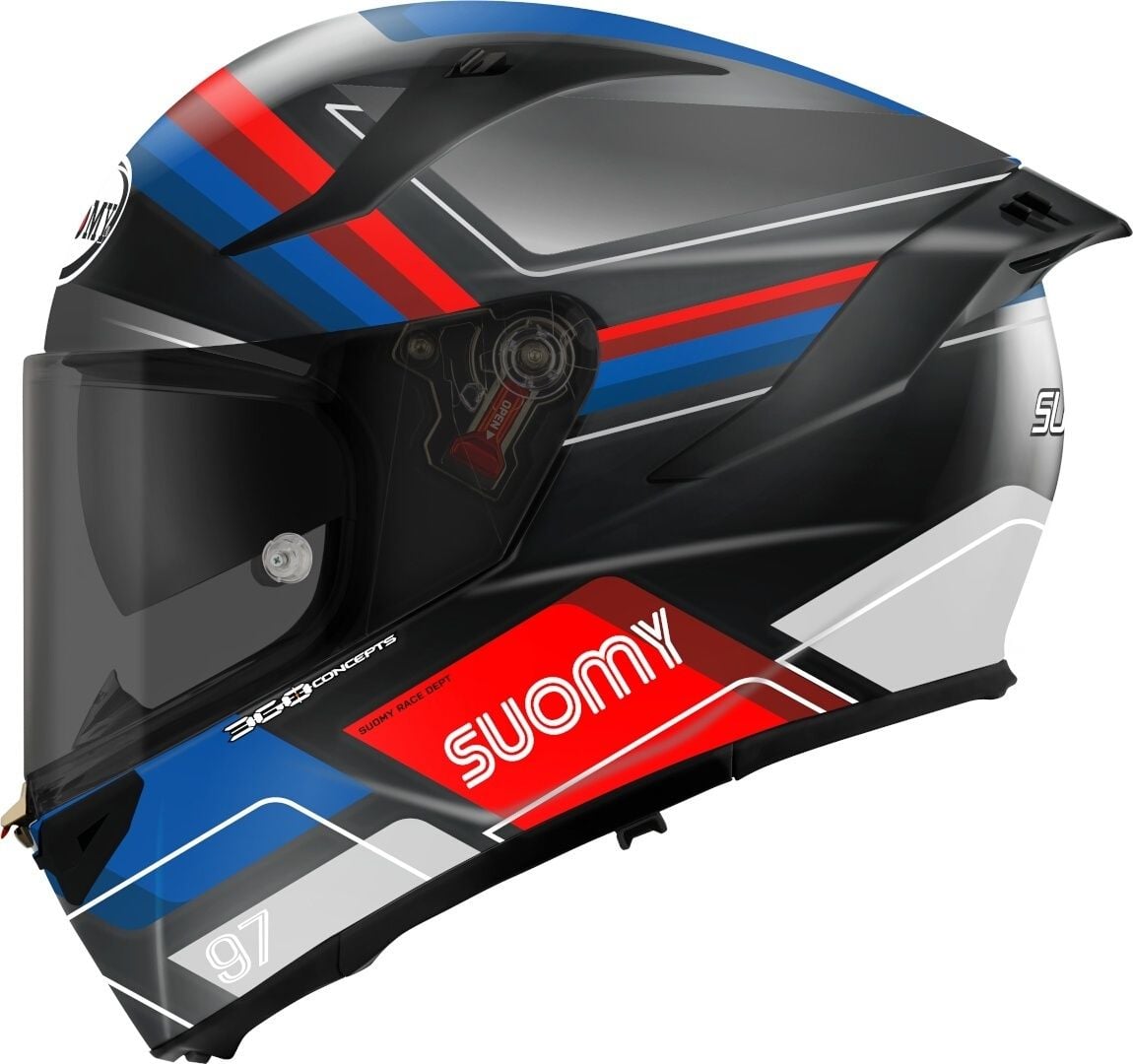 Suomy Speedstar 2 Vantage Matt Black Blue Full Face Helmet Suomy Speedstar 2 Vantage Matt Black Blue Full Face Helmet