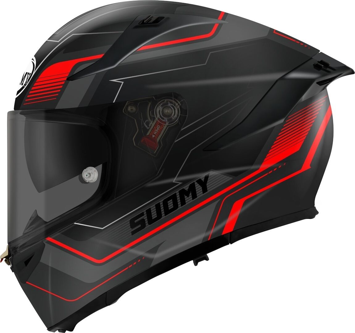 Suomy Speedstar 2 Visual Black Red Full Face Helmet