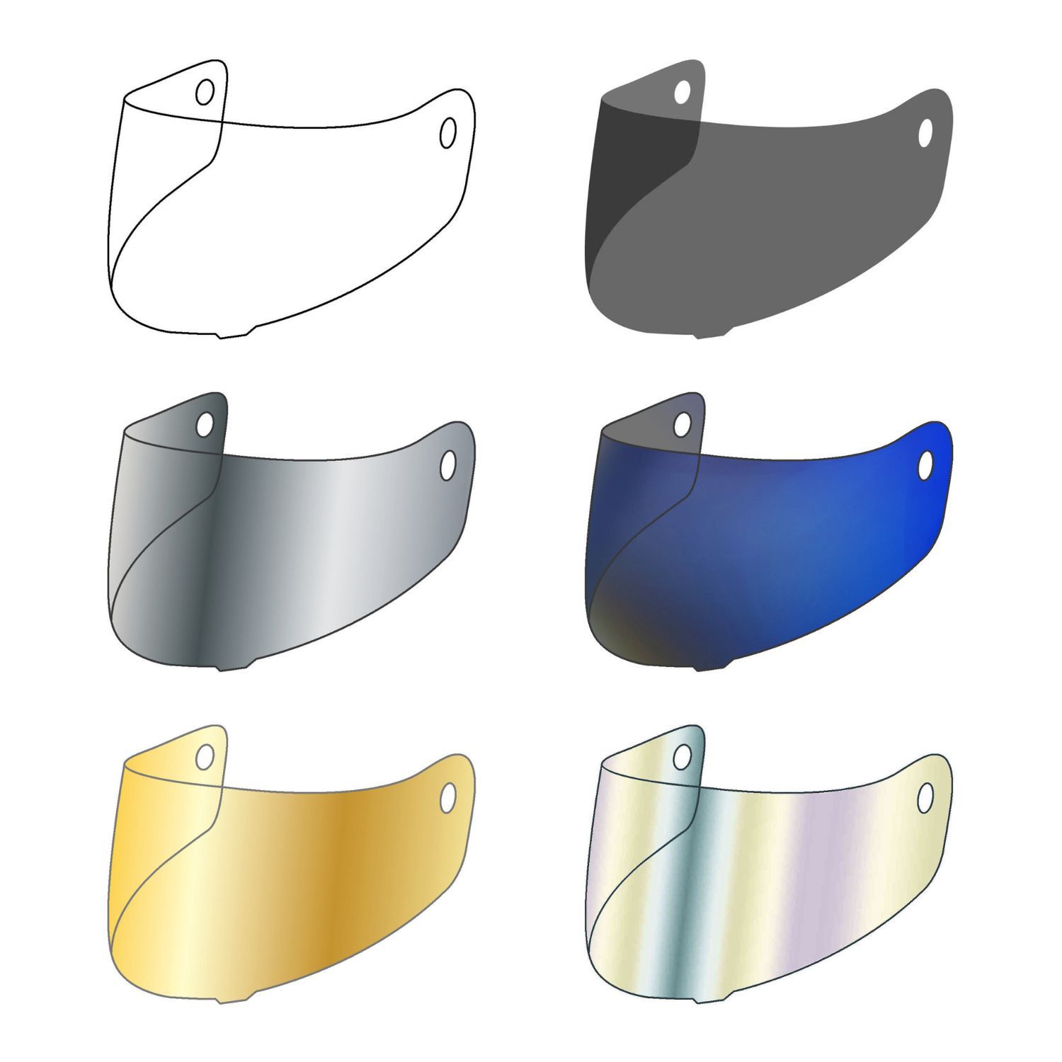 Bogotto FF104 Visor - Chromeburner