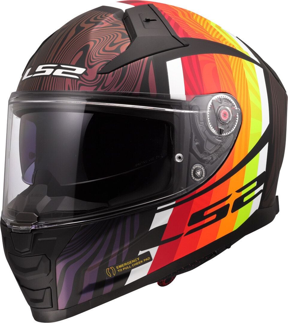 LS2 FF811 Vector II Freedom Negro Chameleon 06 Casco Integral