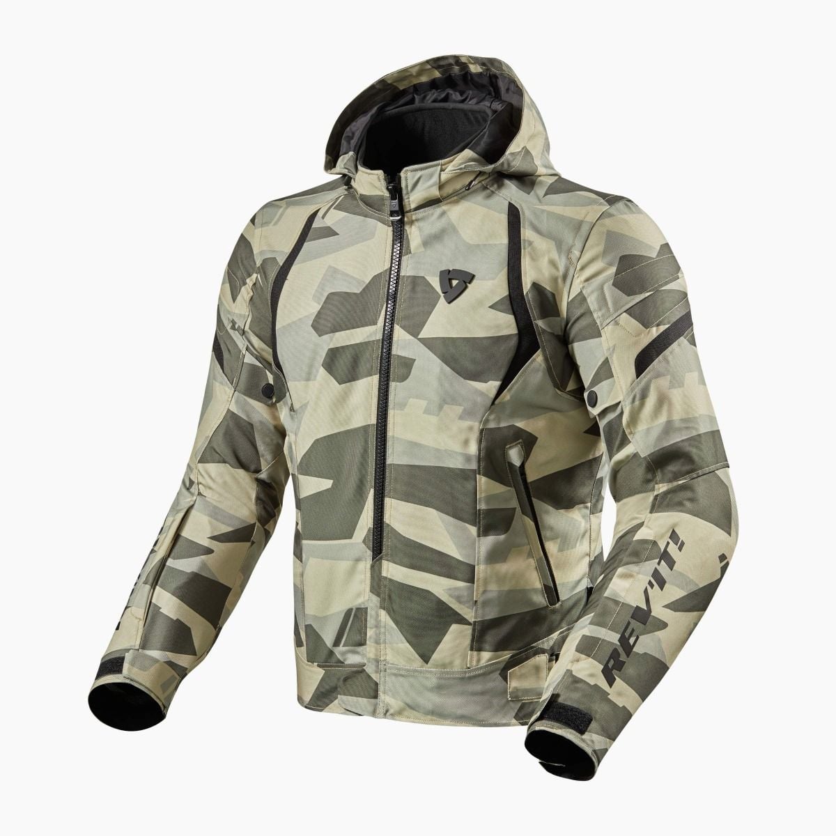 REV'IT! Flare 2 Camo Light Green Motorcycle Jacket - Chromeburner