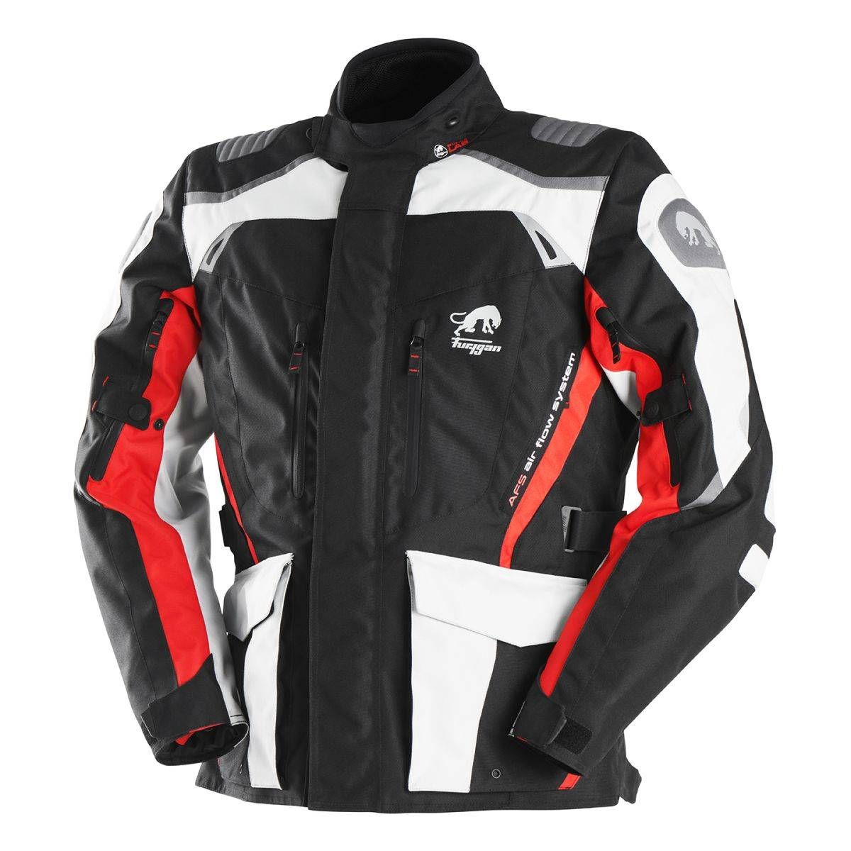 Furygan Apalaches Jacket Black Pearl Red - Chromeburner