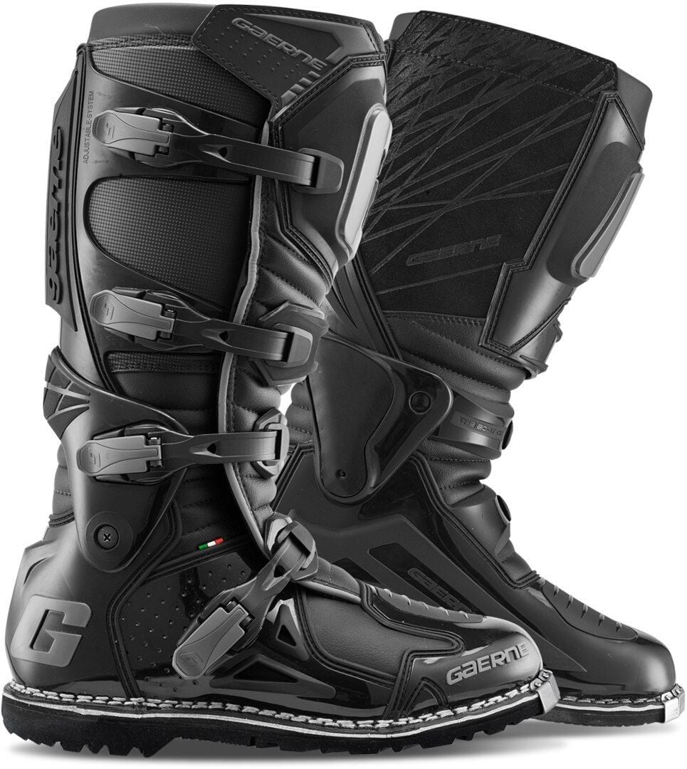 バイクウェア・装備 GAERNE FASTBACK ENDURANCE Gaerne Fastback Endurance Enduro Black Clear Motocross Boots