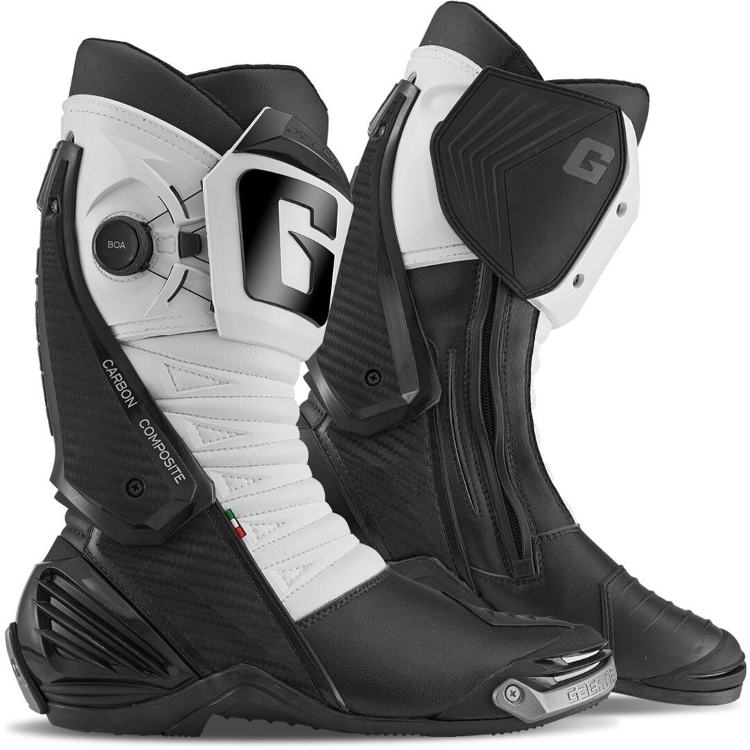 Gaerne GP1 LS Black White Boots - Chromeburner