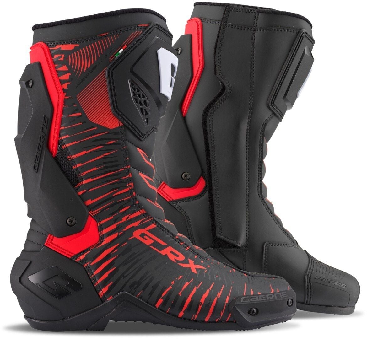 Gaerne GRX Black Red Boots - Chromeburner