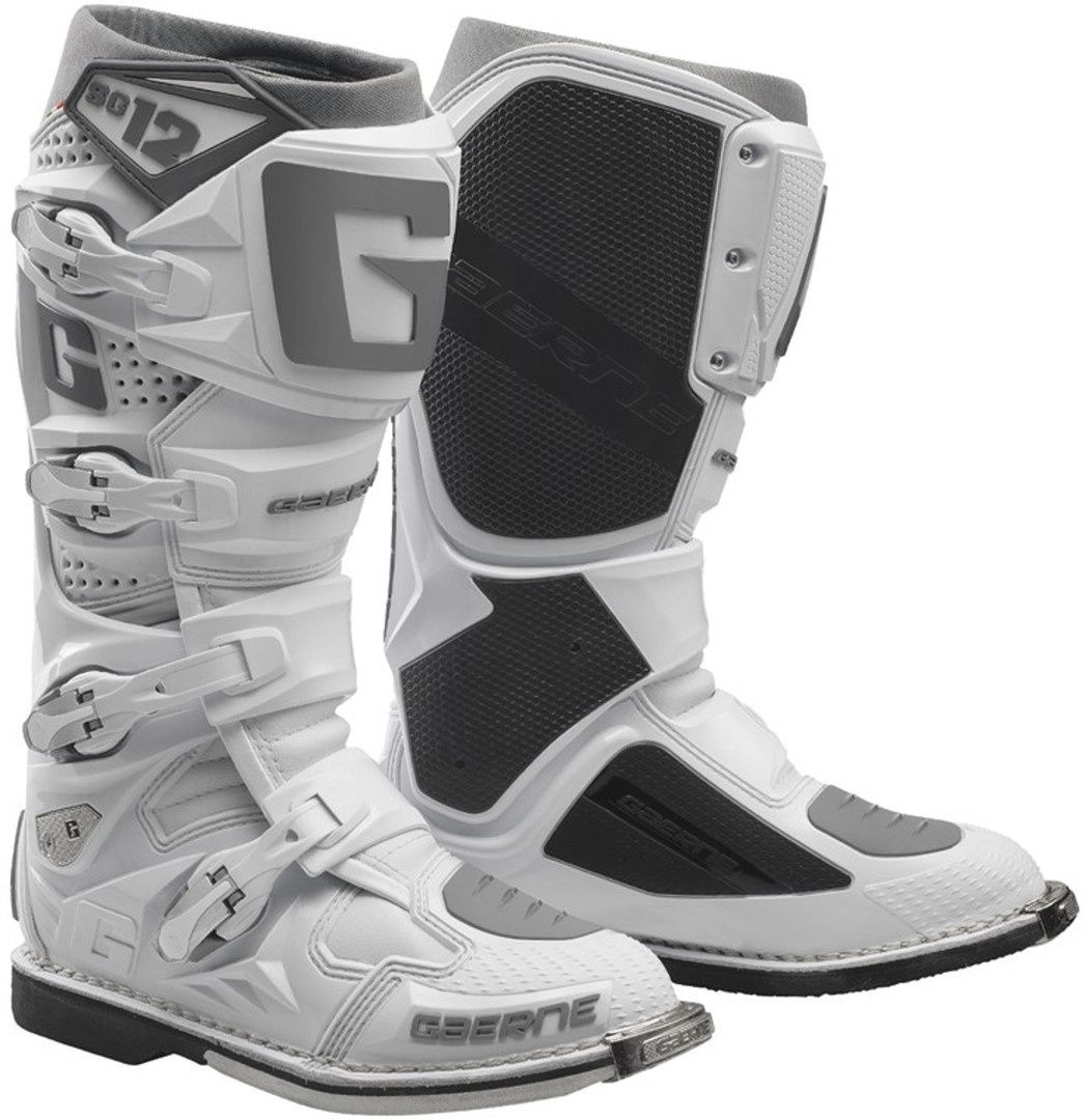 Gaerne SG-12 White Motocross Boots - Chromeburner