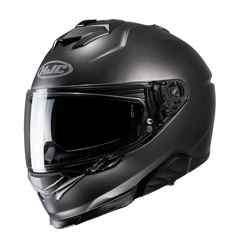 その他 Motorcycle Helmet HJC i71 Full face Semi flat Titanium - Size M Hjc I71 Dark Grey Semi Flat Titanium Full Face Helmets - Chromeburner