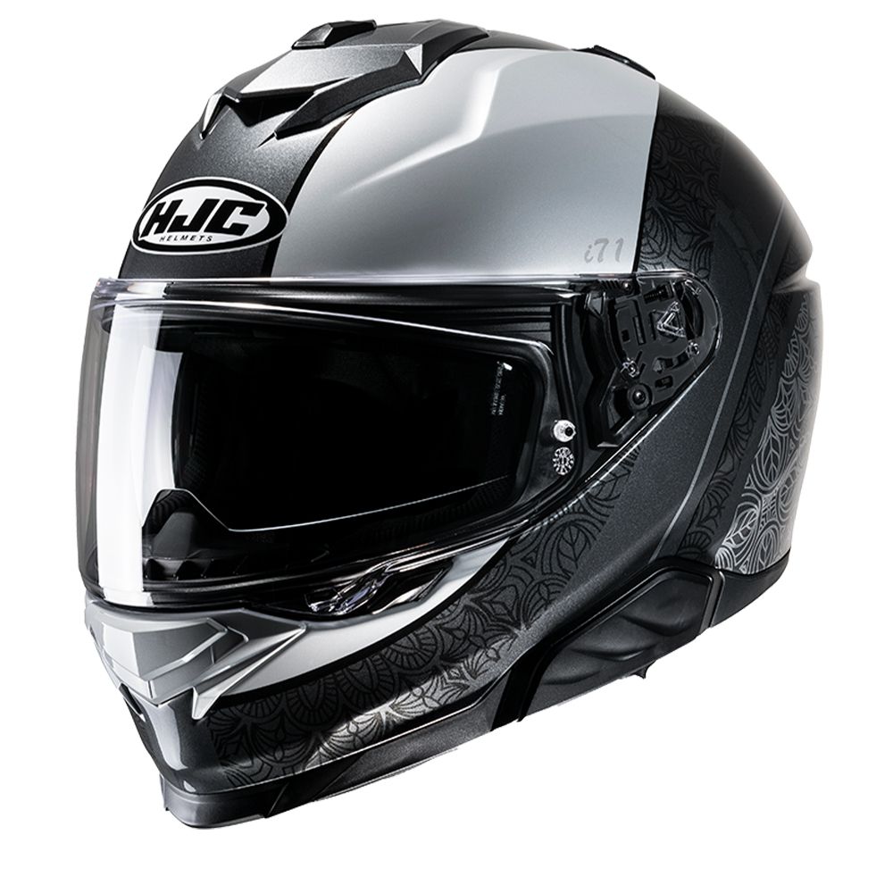 Hjc I71 Sera White Grey Mc5 Full Face Helmets - Chromeburner