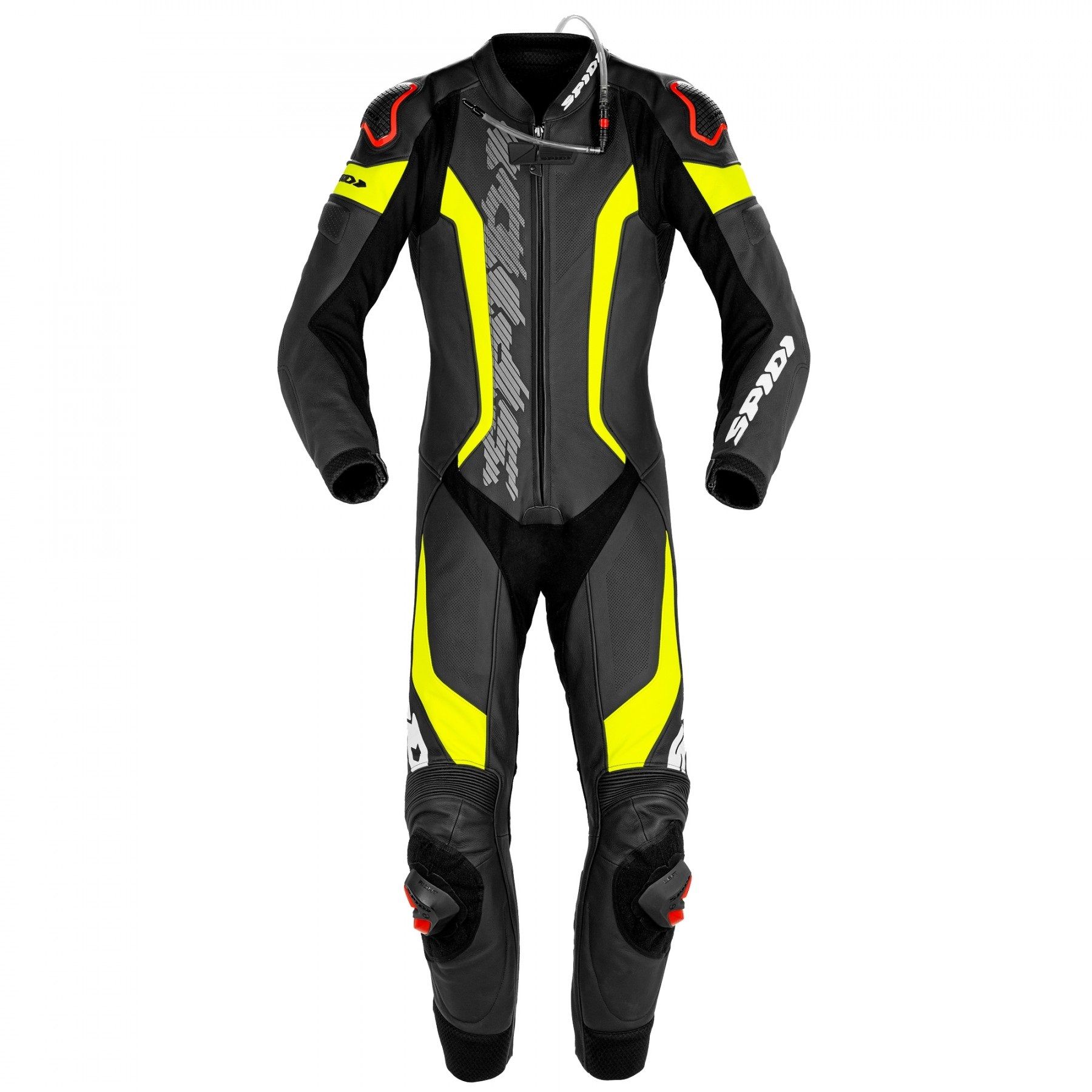 Spidi Laser Pro Perforated Black Fluo Yellow 1 Piece Racing
