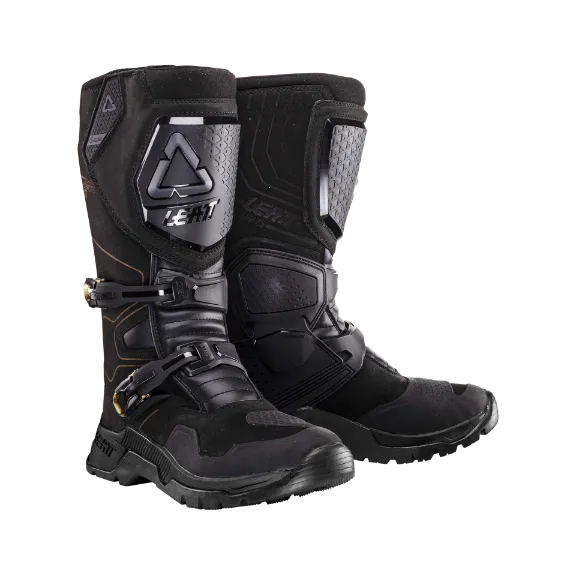 タジャドル Leatt ADV HydraDri 7.5 Black Waterproof Motorcycle Boots