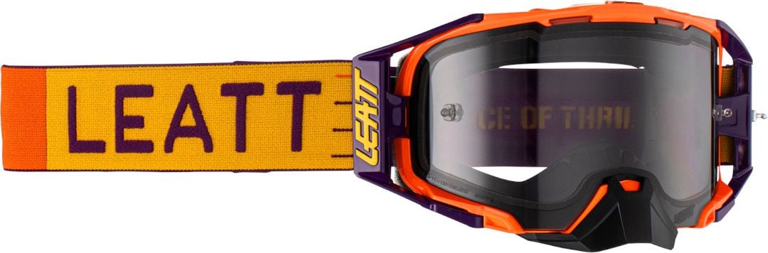 Leatt Velocity 6.5 Light Orange Motocross Goggles - Chromeburner