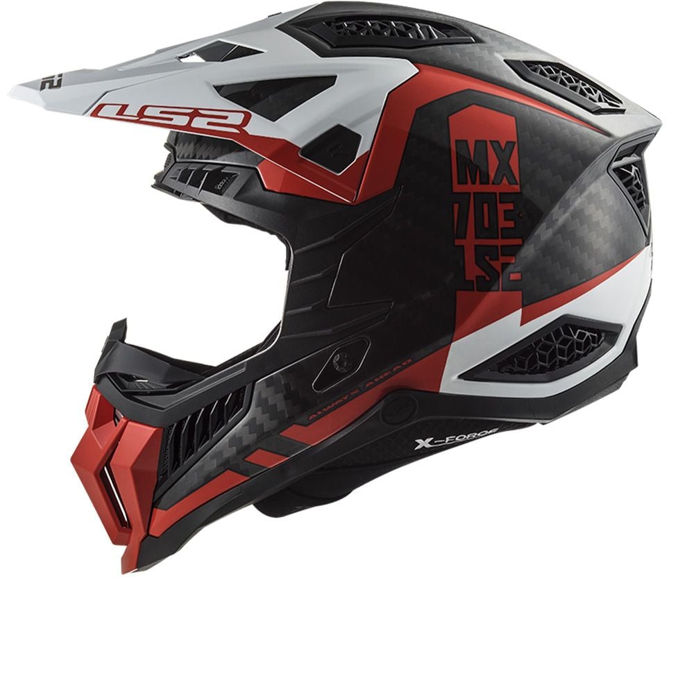 LS2 Mx703 C X-Force Victory Red White - Chromeburner