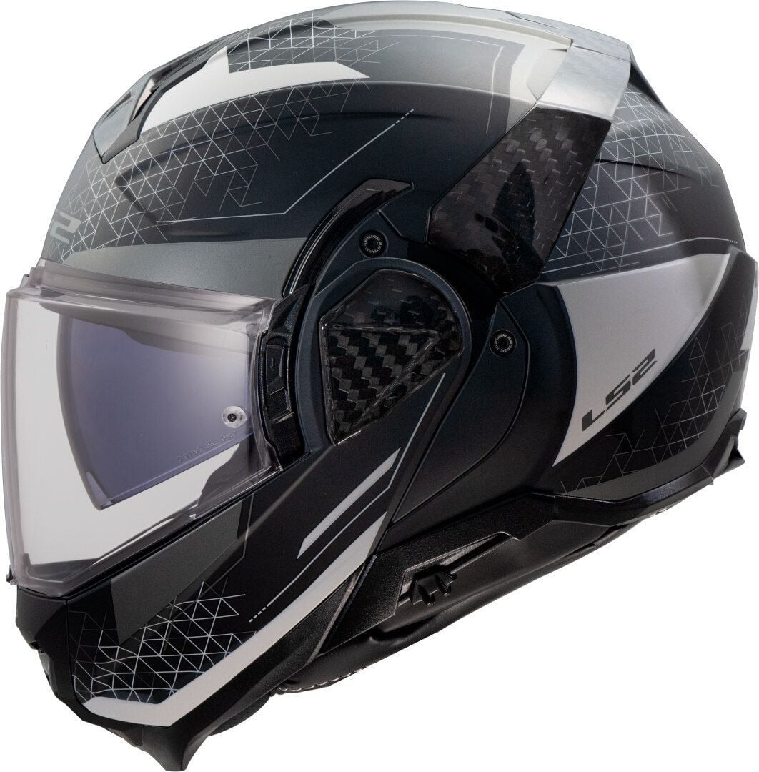m LS2 FF910 Advant II Astral Grey Modular Helmet - Chromeburner