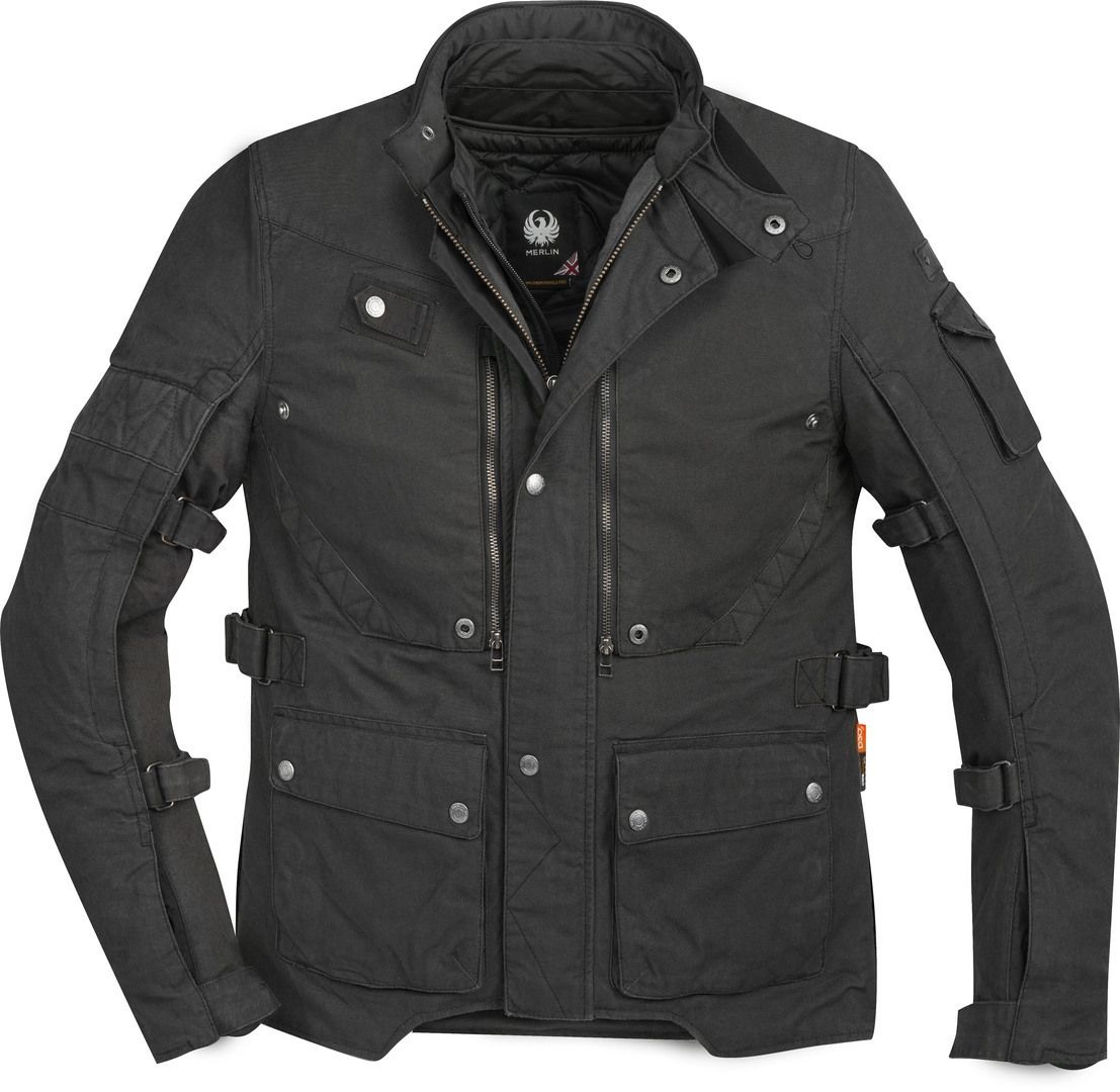 Merlin Mahala Pro D3O Explorer Black Textile Motorcycle Jacket